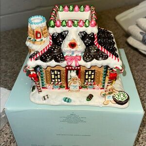 PartyLite Candy Depot Gingerbread Village #3 Ceramic Tealight Holder #P8637